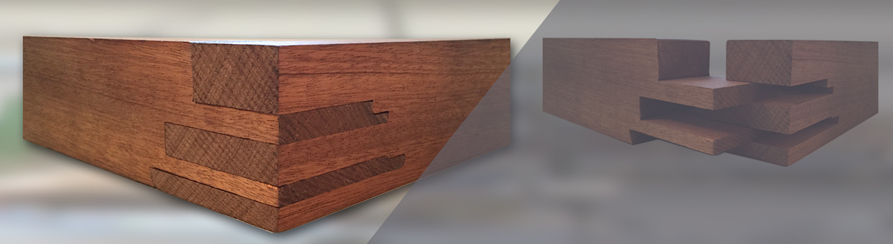 Qualitätsarbeit von Meisterhand Zapfverbindung beim Fenster